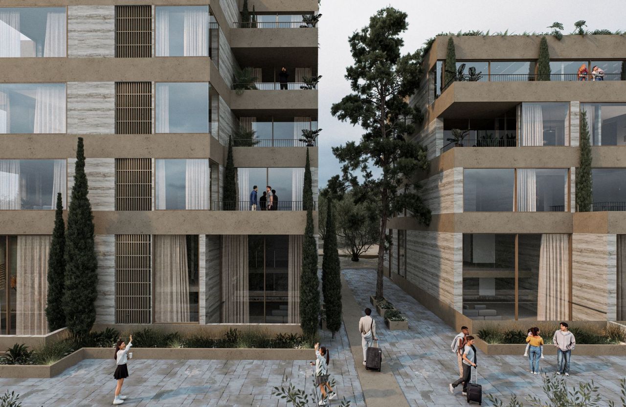 Leilighet under bygging til salgs i Vlora, Albania, ved siden av stranden